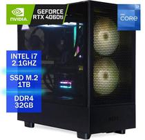 PC Gamer NZXT H5 Intel i7, 32GB, 1TB SSD M.2, Geforce RTX 4060TI 8GB 128BIT Black