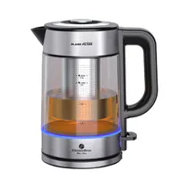 Jarra Eléctrica Electrobras Glass Filter EBJE-06 1.7L 1200W 110V Plata - Negro
