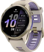 Relogio GPS Garmin Forerunner 970 010-02969-02 Soft Gold Titanium/French Gray