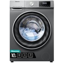 Lavarroupas Secadora Automatica Hisense WDQY1014 Carregamento Frontal 10KG/LED/220V - Cinza