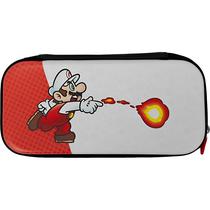 Controle para Nintendo Switch + Capa Powera Mario Fireball (PWA-A-02251) - Vermelho/Branco