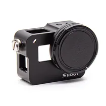 Case de Proteção de Alumínio Gopower GPR505B para Gopro Hero 7/6/5 com Porta Traseira e Filtro Uv 52MM - Preto