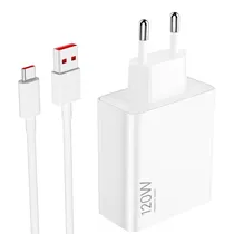 Carregador Xiaomi MDY-14-Ee - 120W - USB - com Cabo USB/USB-C - Branco