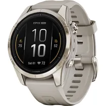 Relógio Smartwatch Garmin Epix Pro (Gen 2) Sapphire 42 MM - Soft Gold/Light Sand (010-02802-10)