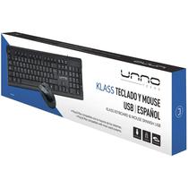 Unnotekno Teclados + Mouse Klass KB6721BK Espanol s/C