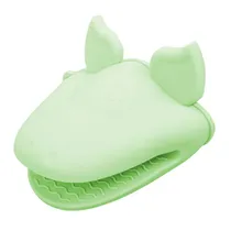 Agarradera Silicona Ollas DiseÑo Vaquita Verde