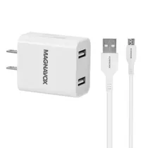 Carregador Micro USB Magnavox MAC4122 2 USB - Branco