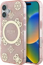 Capa Guess para iPhone 16 Plus GUHMP16MH4PYEEP - Pink/Gold