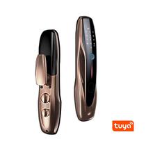 Fechadura Digital S916 Wifi Tuya/Cartao/Chave Red Bronze