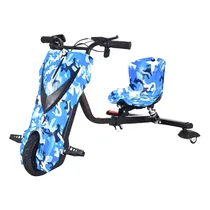 Moto Triciclo Eletrico Interbras Swift N8 / 8" / com Bluetooth / LED / 350W - Azul Camuflado