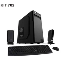 Gabinete Kit Sate K702 c/Fone Espanhol Preto ATX