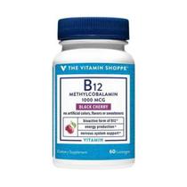 Vitamina B12 Methycobalamin 1000MCG The Vitamin Shoppe 60 Lonzenges