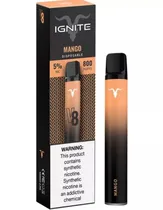 Vape Descartável Ignite V8/ 800 Puff - Manga
