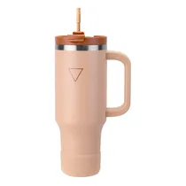 Copo Térmico com Canudo Hydrate 1.183ML Bege
