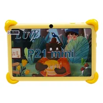 Tablet Luo P21 Mini Kids / 7" / 3GB / 64GB / 4000MAH / 2.0MP + 5.0MP / Android 14 / Bluetooth / Wifi - Amarelo