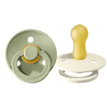 Bibs Set Chupete Ivory Sage 2
