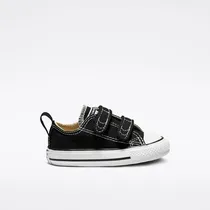 Calzado Converse 2V Ox Negro Infantil Velcro