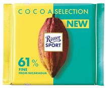 Chocolate Ritter Sport Cacau Selection 61% Cocou Nicaragua - 100G