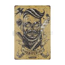 Placa Decorativa Vintage de Barberia 20CM X 30CM