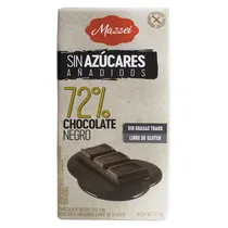Barra de Chocolate Mazzei 72% de Chocolate Amargo Sem Açúcares - 75G