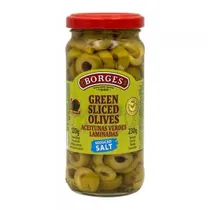 Azeitona Verdes Laminadas Borges 230G