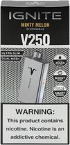 Vape Descartavel Ignite V250 Minty Melon 25000 Puffs Silver