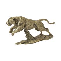 Figura Decorativa de Leopardo Concepts 437-498853 35.3 CM Dorado