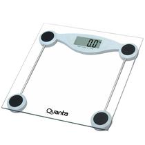 Balanca de Peso Corporal Quanta QTBL08 Ate 180 KG - Transparente/Branco