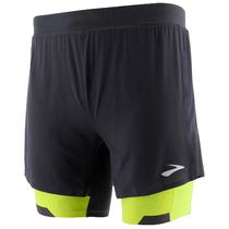 Short Brooks Masculino Run Visible 5" 2-IN-1 M Asphalt/Nightlife  211405044