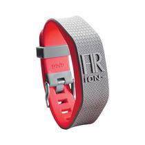 Pulsera Fir Ion- Energy Bicolor Gris Con Rojo