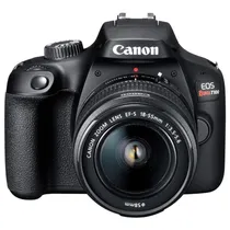 Câmera Digital Canon Eos T100 - 18MP - Lente 18-55MM - Wi-Fi - Tela 2.7" - Preto