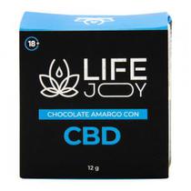 Chocolate Amargo 70% Cacao Creme de Avela com Cannabis (CBD) Efeito Relaxante 12G Life Joy