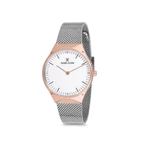 Relógio Analógico Feminino Daniel Klein Fiord DK12203-4 - Prata e Rosa Ouro