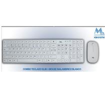 Teclado/Mouse Mtek KM-5197W Blanco Wireless Portugues