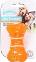 Osso Termoplastico Laranja 9.5CM - Pawise Dog Squeaky 14507