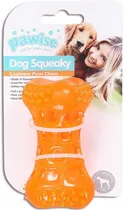 Osso Termoplástico Laranja 9.5CM - Pawise Dog Squeaky 14507