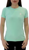 Camiseta Joog Basica Small Logo Verde Aqua Feminina