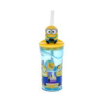 Vaso Con Pajita 3D Stor Minions 16166 Azul 360ML