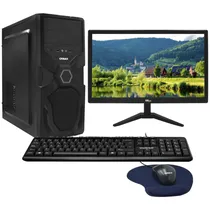 PC Montado Intel Core i3 2120 de 3.3GHZ 16GB de Ram / 128GB SSD + Monitor / Mouse / Teclado / Mouse Pad - Preto