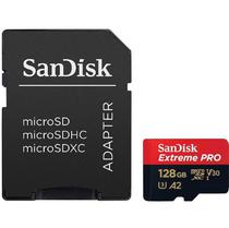 Memoria Micro SD Sandisk 128GB Extreme Pro 200-90MB/s U3 c/Adap (SDSQXCD-128G-GN6MA)