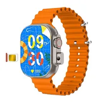 Relogio Inteligente Smartwatch BW10 Pro 4G Lte Phonewatch / 49MM / Sim Card / Wifi / Bluetooth 5.0 / Camera 2MP / Chamada de Video - Audio / Whatsapp - Laranja