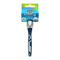 Aparelho de Barbear Schick Quattro Titanium 4 Lâminas Descartável Unidade