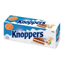 Biscoito Wafer Knoppers Ao Leite e Avelã 15X25G