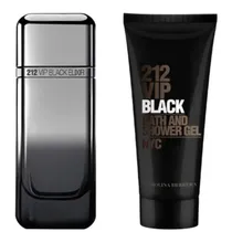 Perfume Carolina Herrera H.212 Vip Black Elixir Edp Masculino - 100+100ML