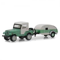 Greenlight Car 1/64 Hitch Jeep CJ-5 /Teardrop Trailer 1972 32160-B