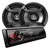 Pioneer MXT-S216BT Leitor de DVD para Carro com USB e MP3 Player + Alto-Falante de 6,5" e 200 W