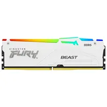 Memoria Ram Kingston Fury Beast DDR5 16GB 5200MHZ RGB - Branco (KF552C36BWEA-16)