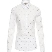 Camisa Tommy Hilfiger Feminina WW0WW26601-0LH-00 34 - Mini TH Cube Foil