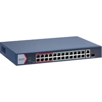 Switch Poe Hikvision DS-3E1326P-Ei/M Fast Ethernet 24 Portas - Azul