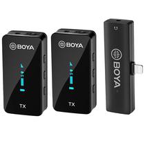 Microfone Boya BY-XM6-K4 Sem Fio Lightning - Preto (2TX+1RX)